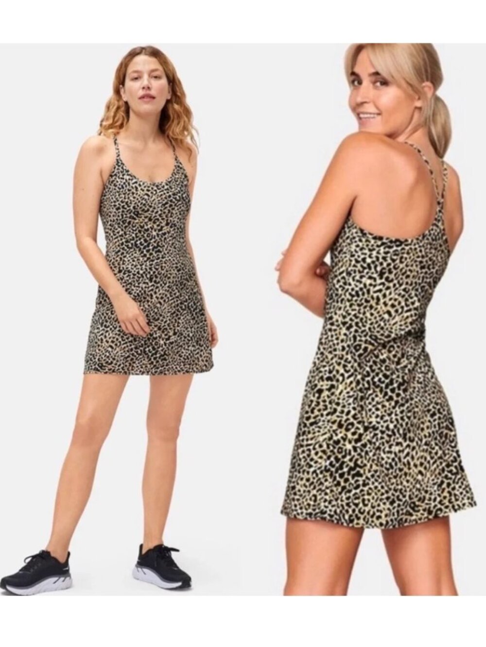 Outdoor Voices The Exercise Dress in Leopard Print - Size S